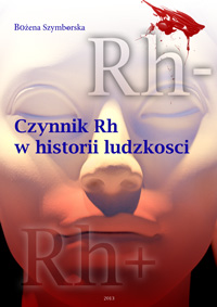 Okładka książki Czynnik Rh w historii ludzkości. Autorka: Bożena Szymborksa